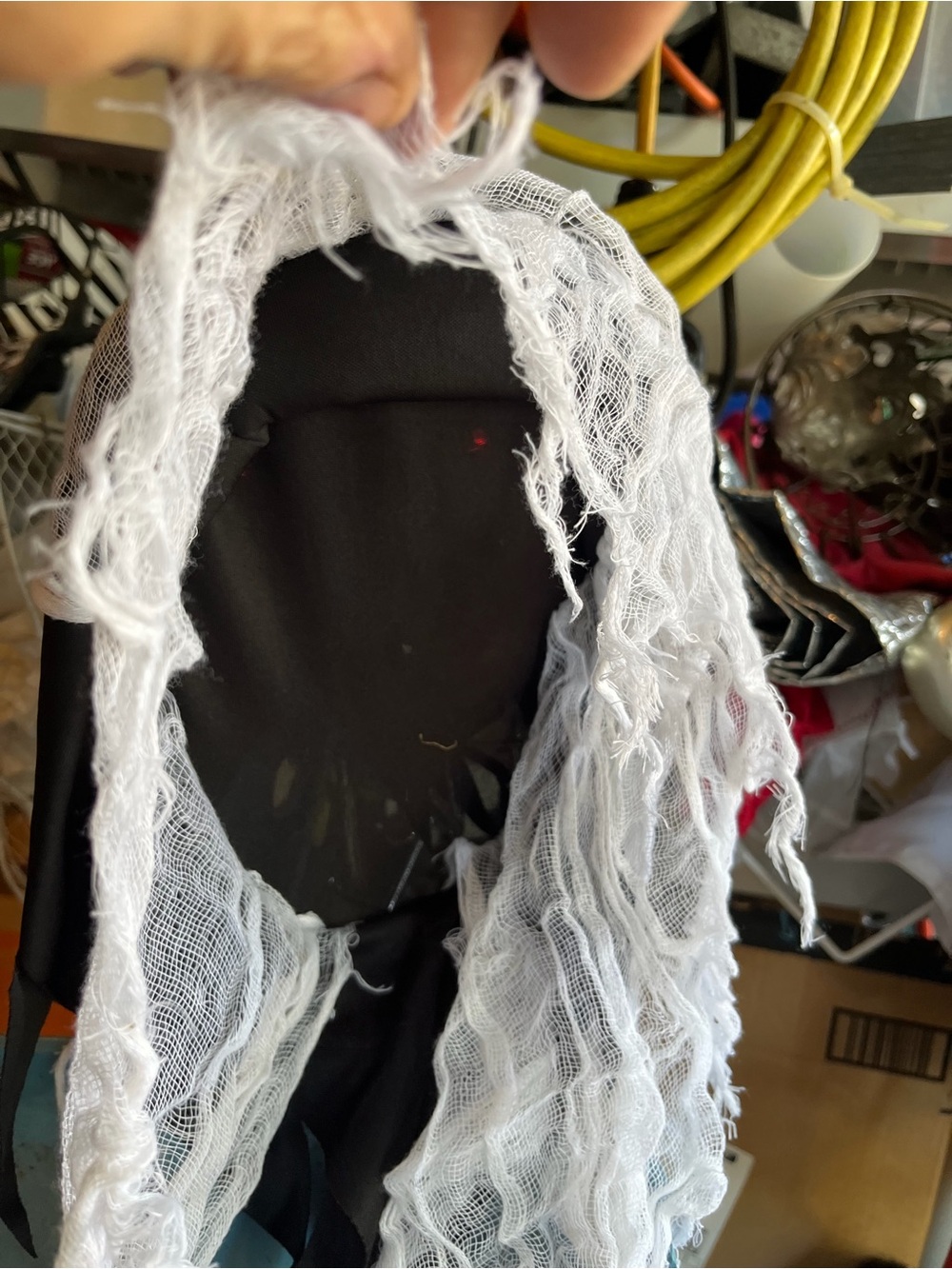 Scary Halloween Mask with Battery Operated Switch To Turn On Scary Red Eyes… mat